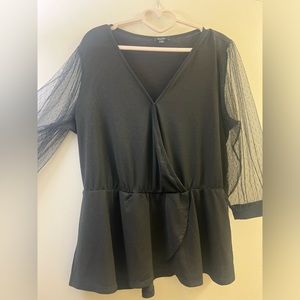 A.U.W Black Dress Shirt